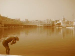 Bathing in the Golden Temple